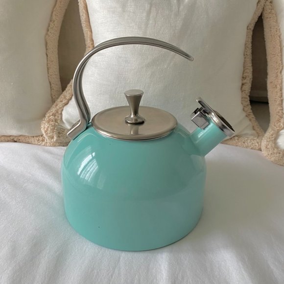 Kate Spade Turquoise Nolita Tea Kettle - EUC - Picture 1 of 6